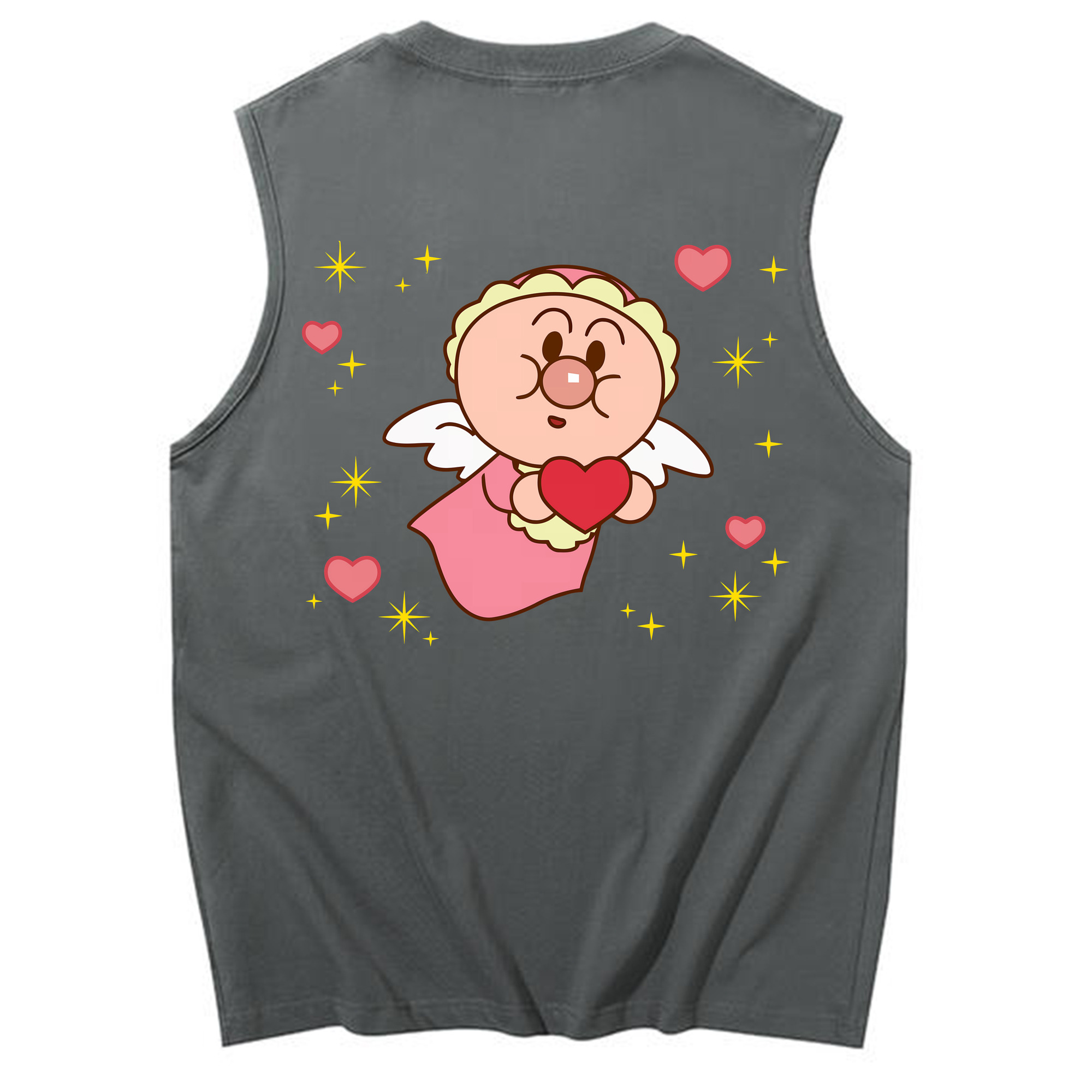 （画像用） アンパンマン Anpanman コットン100％タンクトップ（背面プリント）